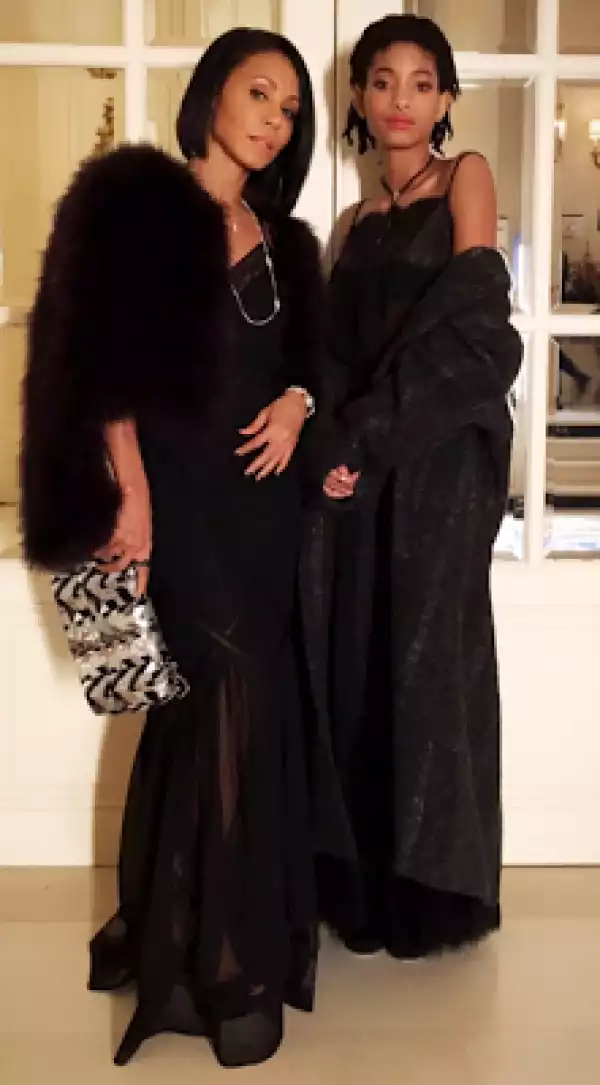 Jada Pinkett Smith and daughter, Willow Smith step out in matching black outfits